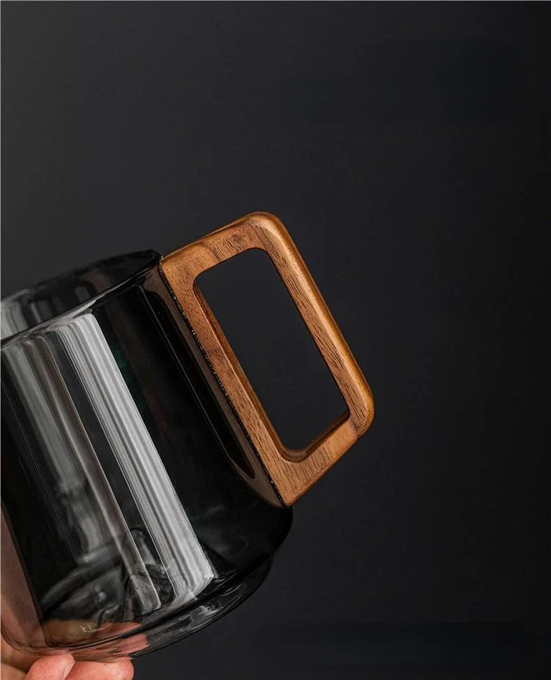 Big Comfortable Mug with Wood Grip