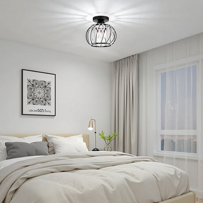 Modern Creative Lantern Shape Glass Ceiling Light