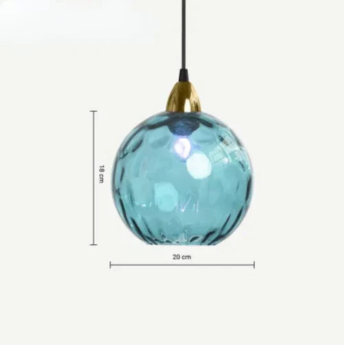 Beautiful Glass Hanging Lamp Fixture