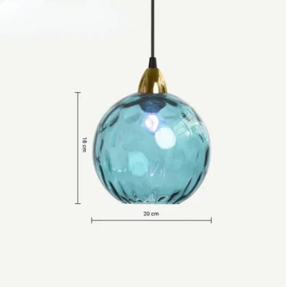 Beautiful Glass Hanging Lamp Fixture