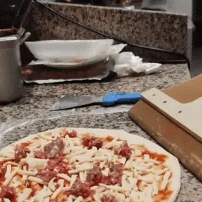 Wooden Pizza Peel with Smooth Slide Mechanism