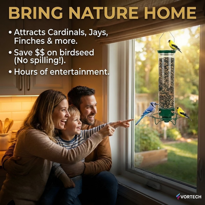 Squirrel Proof Bird Feeder with Weight Activated Defence