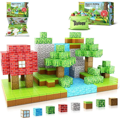 Vibrant Magnetic Construction Blocks Toy for Children