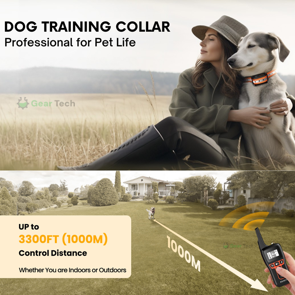 Adjustable Remote Dog Training Collar with Sound & Vibe