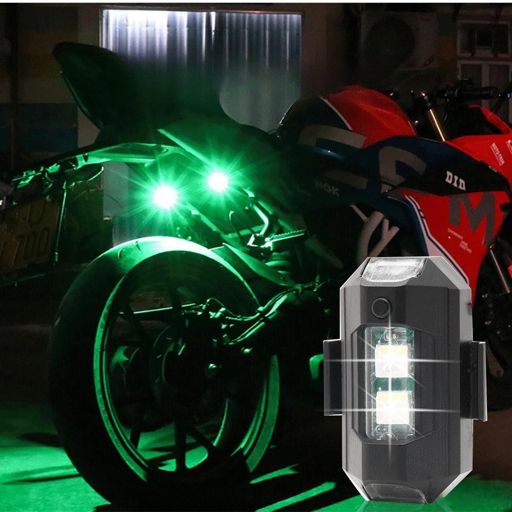 Bright LED Bike Warning Lights - USB Rechargeable Safety Lights - Pexav