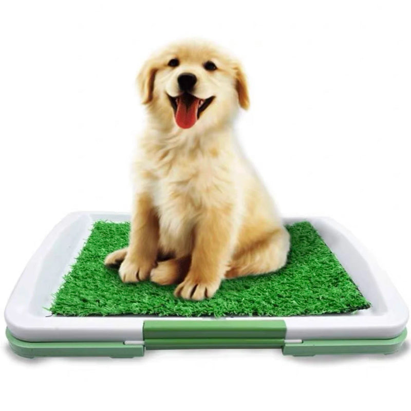 Portable Pet Training Pad with Artificial Turf - Pexav