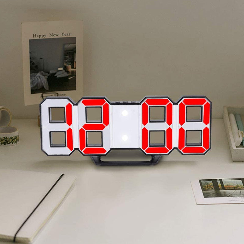 Advanced LED Clock Radio with Date and Temperature