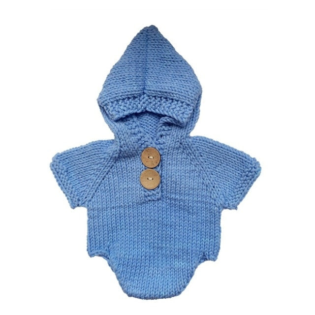 Adorable Baby Knit Jumpsuit Outfit