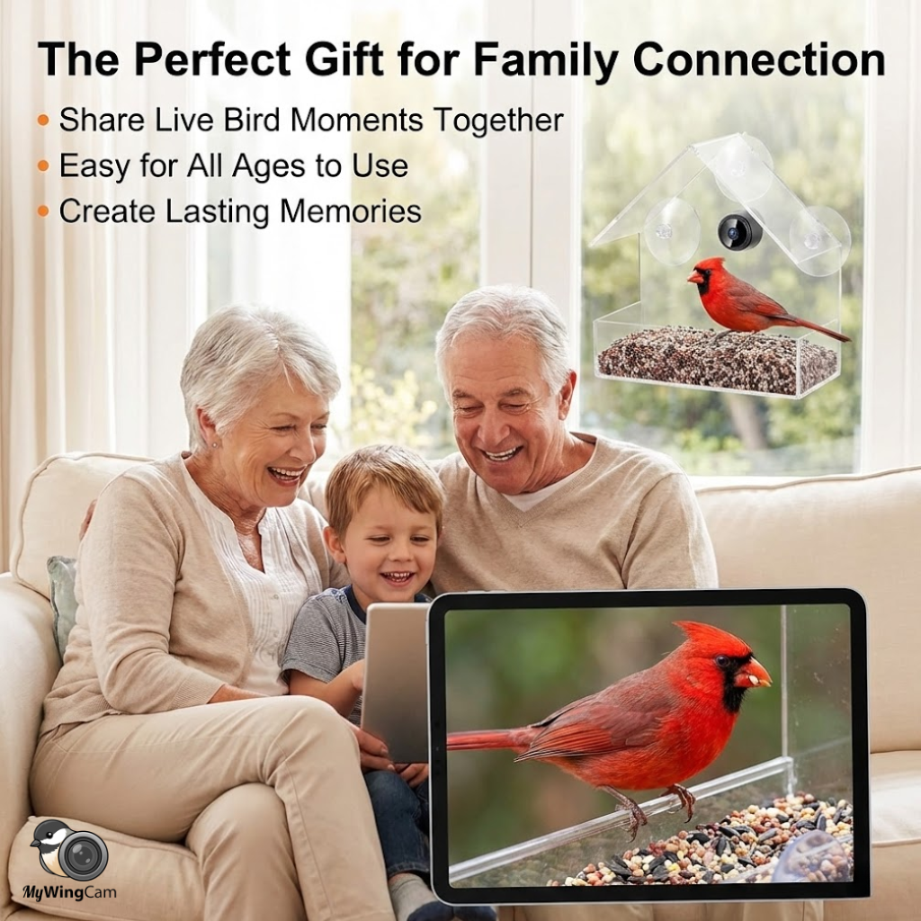 Wireless Outdoor Bird Feeder Camera 1080P HD