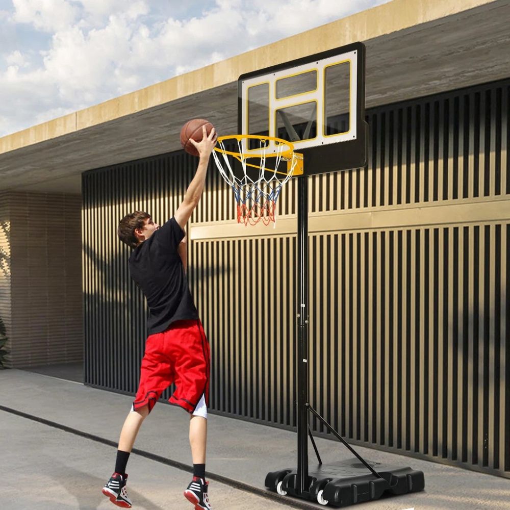 Adjustable Height Mobile Basketball System 4-10 FT