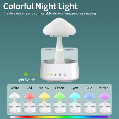 Compact Desk Lamp Humidifier Aroma Diffuser Night Light