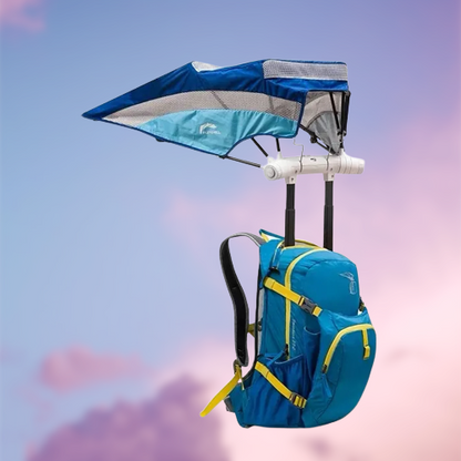Waterproof Travel Backpack with Built-in Sun Shade - Pexav