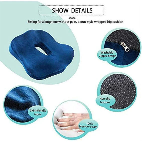 Comfortable Orthopedic Back Support Seat Cushion