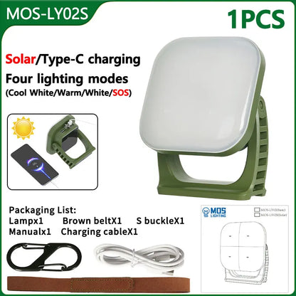 80W LED SOLAR-CHARGED CAMPING LAMP WITH MAGNET AND ZOOM FUNCTION-LY02S Solar energy-Nora Luxe