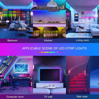 Colorful LED Tape Lights With Remote
