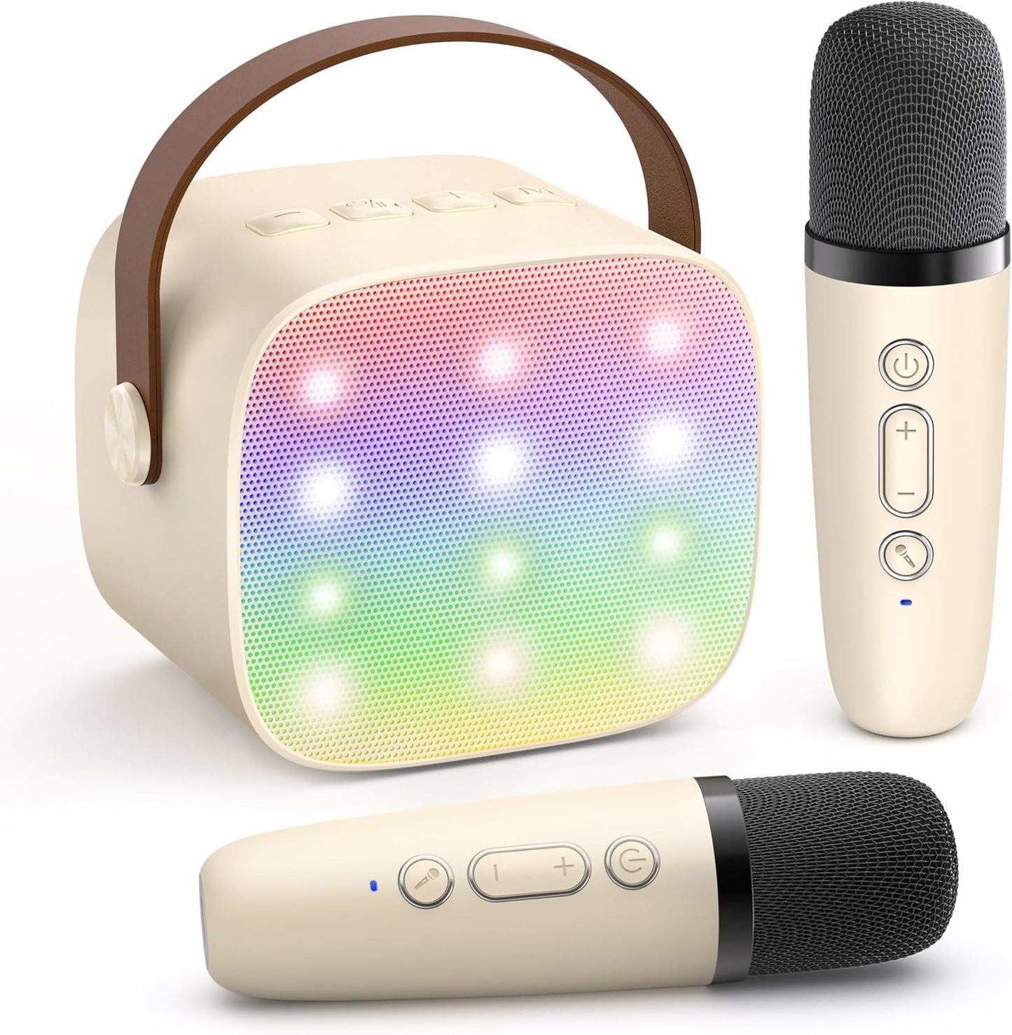 Compact Bluetooth Karaoke System with Microphones
