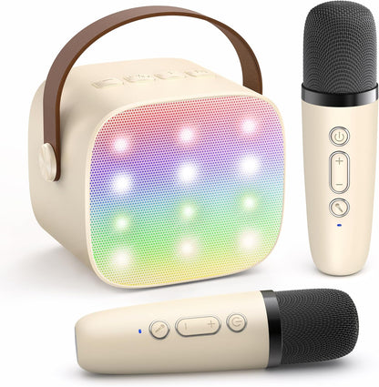 Compact Bluetooth Karaoke System with Microphones