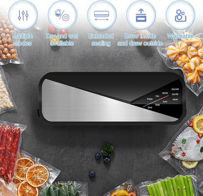 Compact 6-in-1 Food Sealer with Strong Suction Power