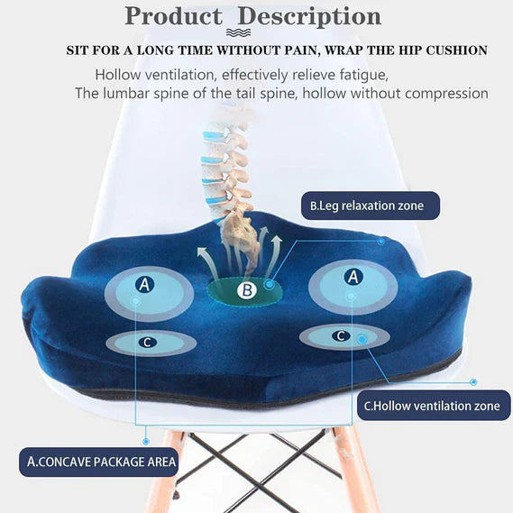 Comfortable Orthopedic Back Support Seat Cushion