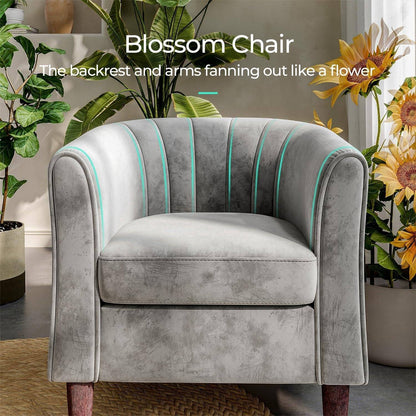 Comfortable Armchair with Storage Stool