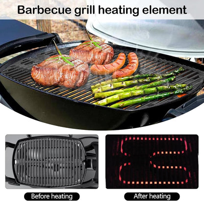 Powerful Electric BBQ Grill Heater 2200W Stainless Steel