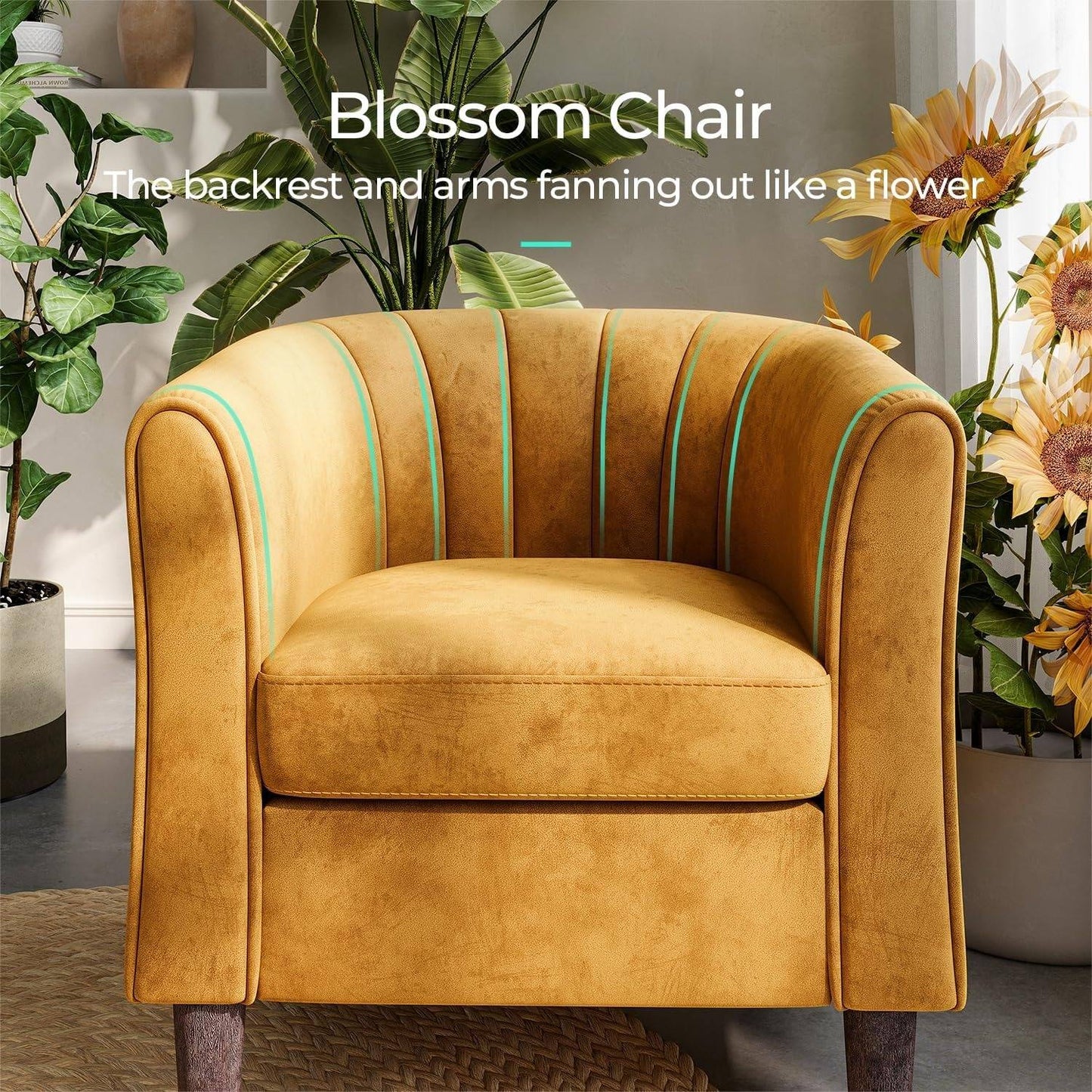 Comfortable Armchair with Storage Stool