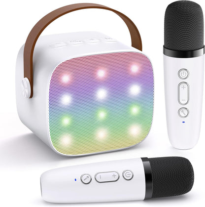 Compact Bluetooth Karaoke System with Microphones