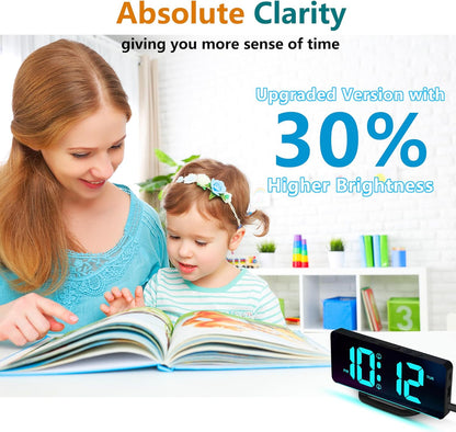Large Display Digital Calendar Clock with Alarm Reminders