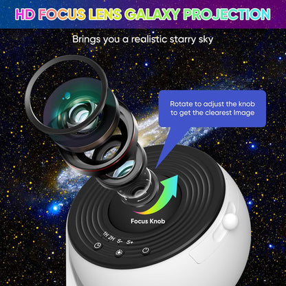Cosmic Night Light Projector Lamp for Bedroom