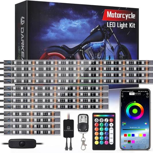 Bright LED Motorcycle Lighting Kit with Signals - Pexav