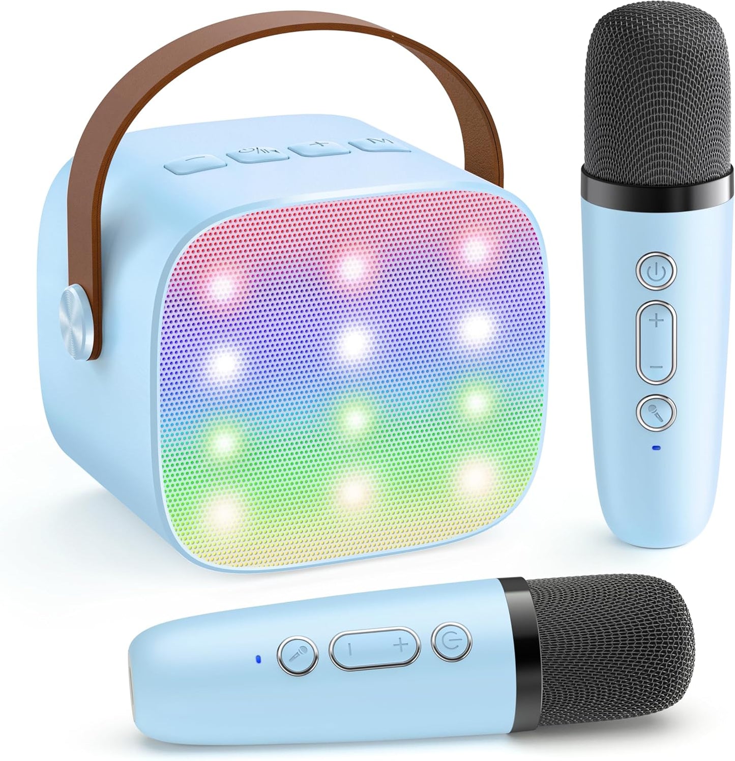 Compact Bluetooth Karaoke System with Microphones