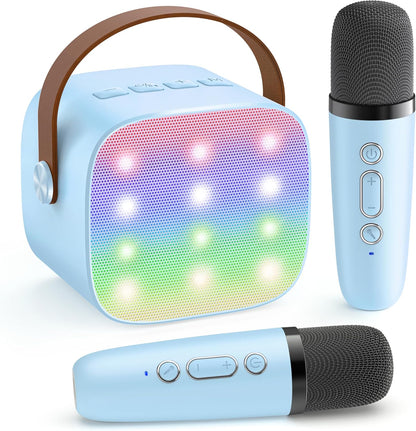 Compact Bluetooth Karaoke System with Microphones