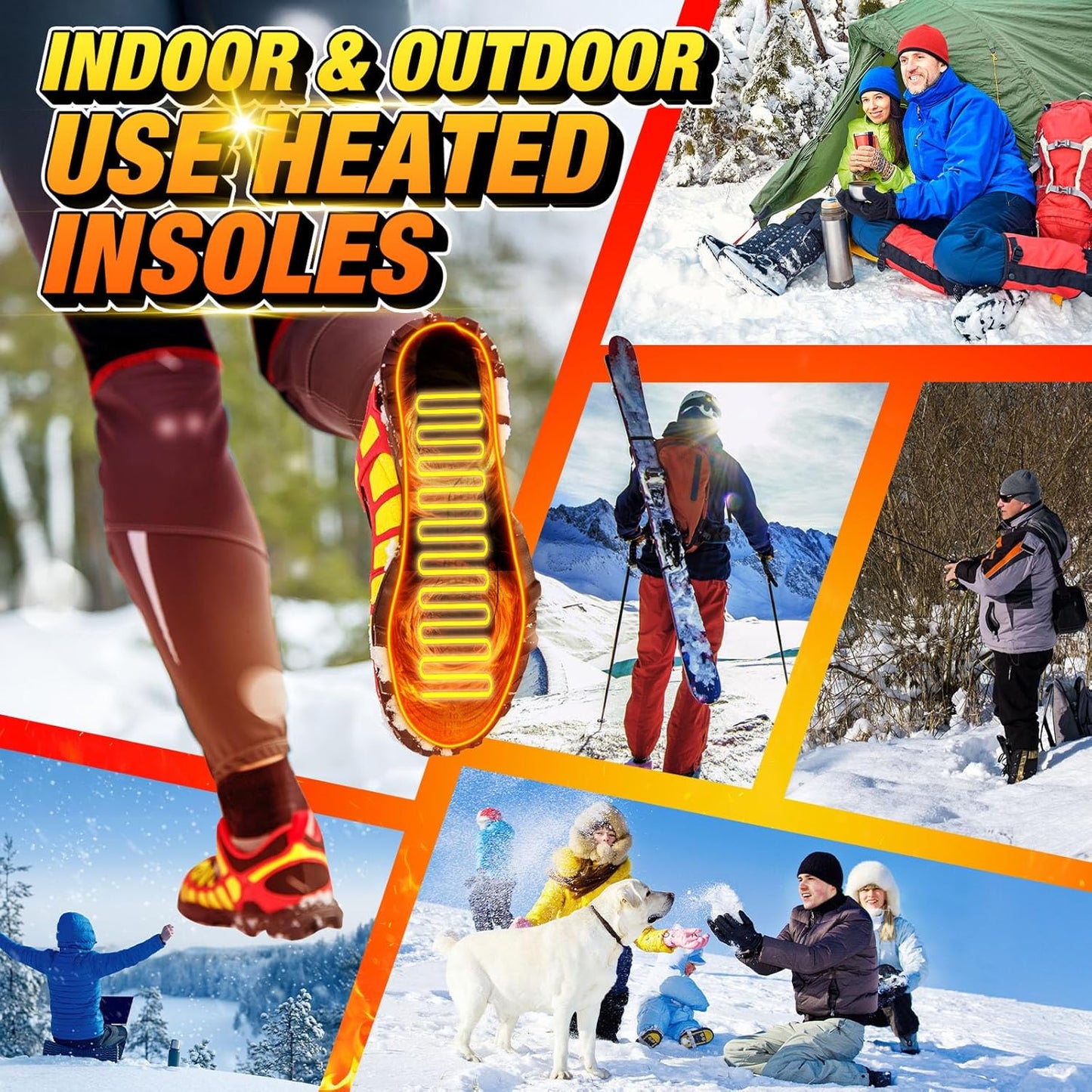 Warm Thermal Insoles for Cold Feet and Boots