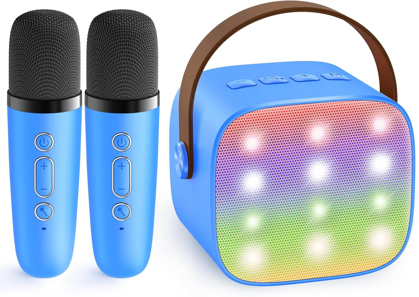 Compact Bluetooth Karaoke System with Microphones