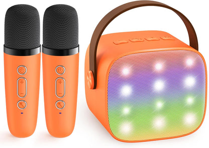 Compact Bluetooth Karaoke System with Microphones