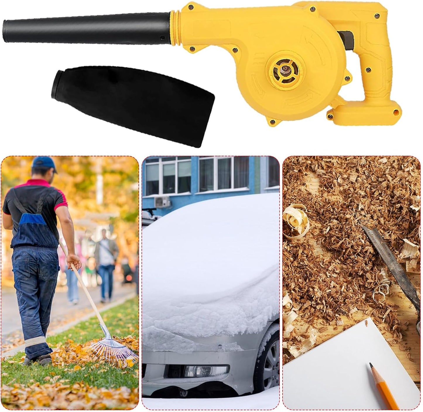 Wireless Yard Blower - Compact Lightweight Handheld Leaf Sweeper