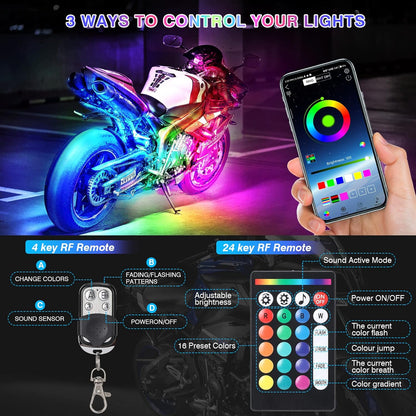 Bright LED Motorcycle Lighting Kit with Signals