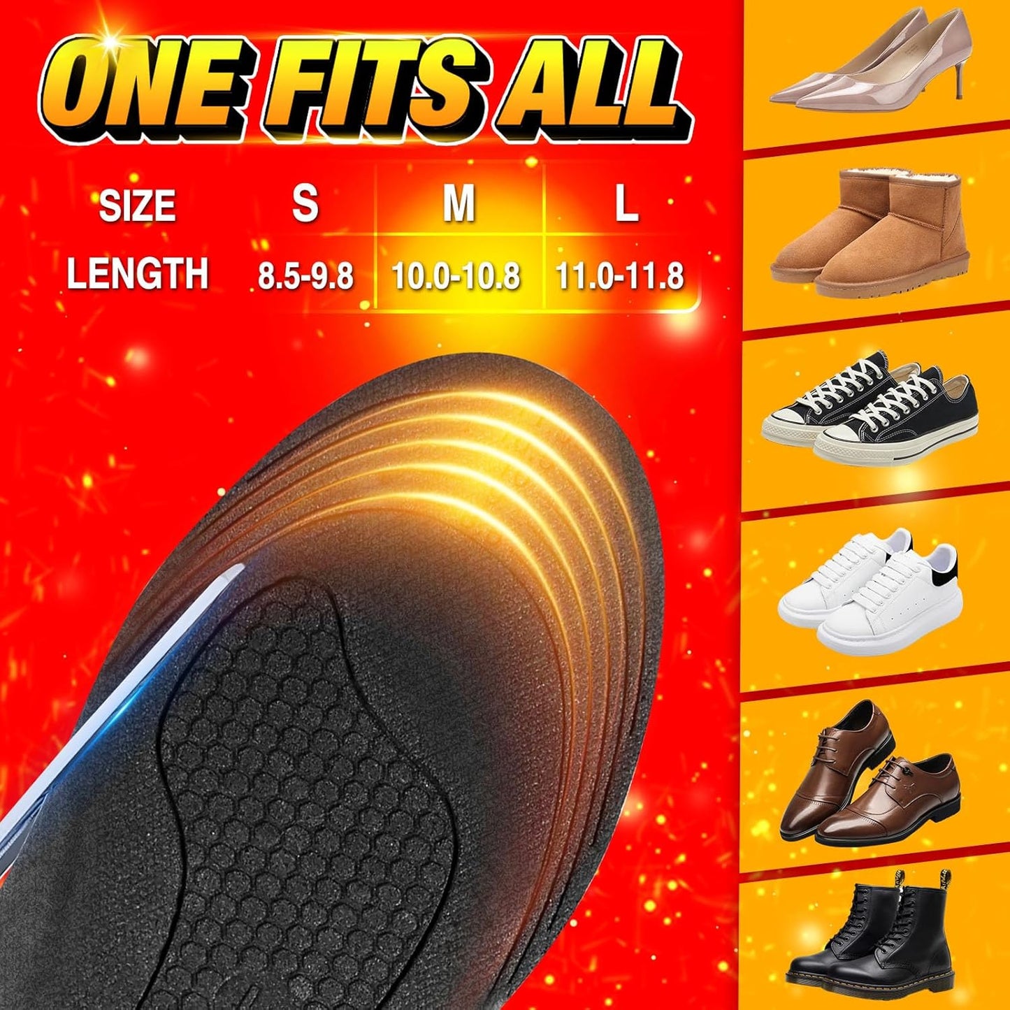 Warm Thermal Insoles for Cold Feet and Boots