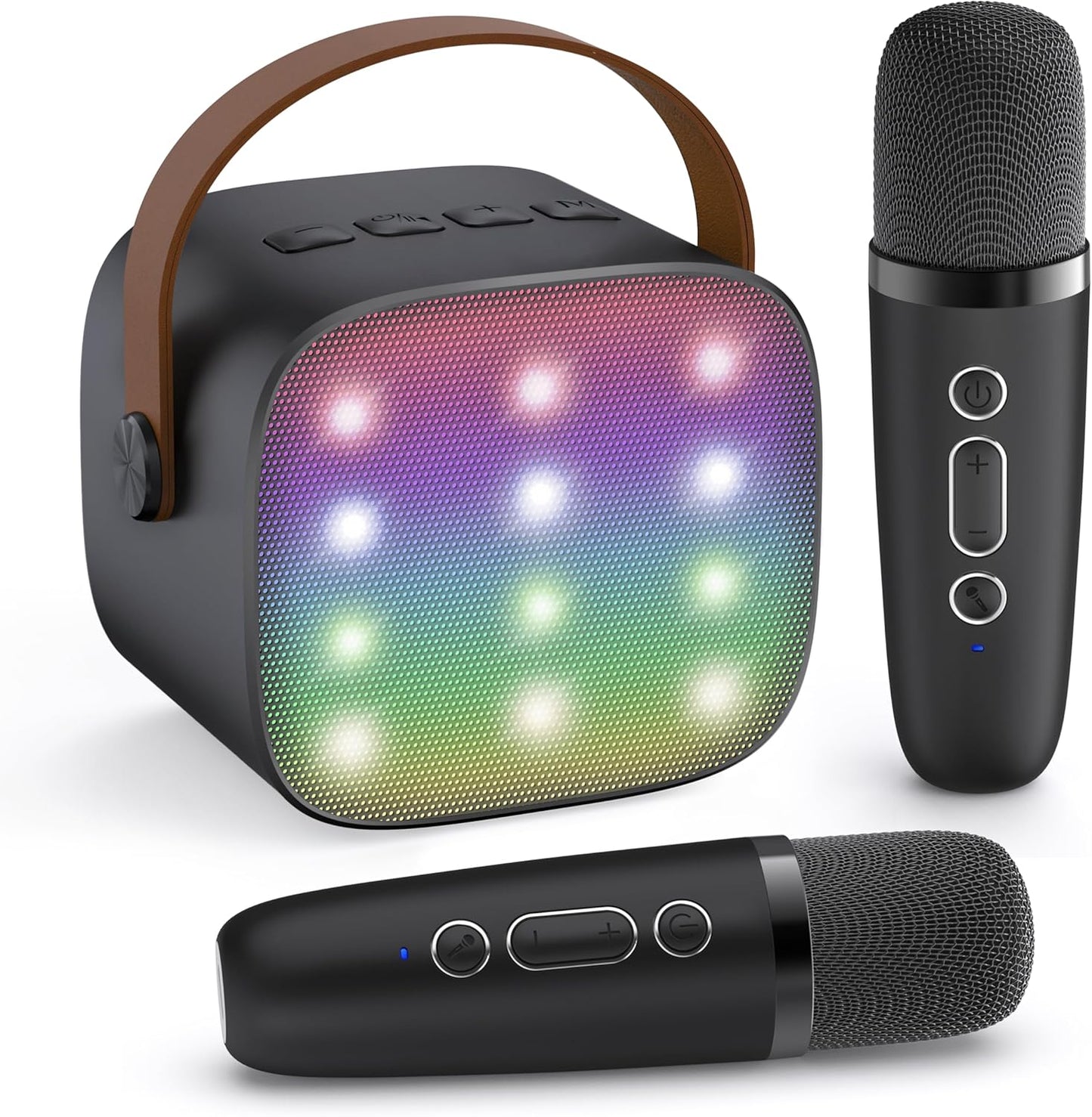 Compact Bluetooth Karaoke System with Microphones