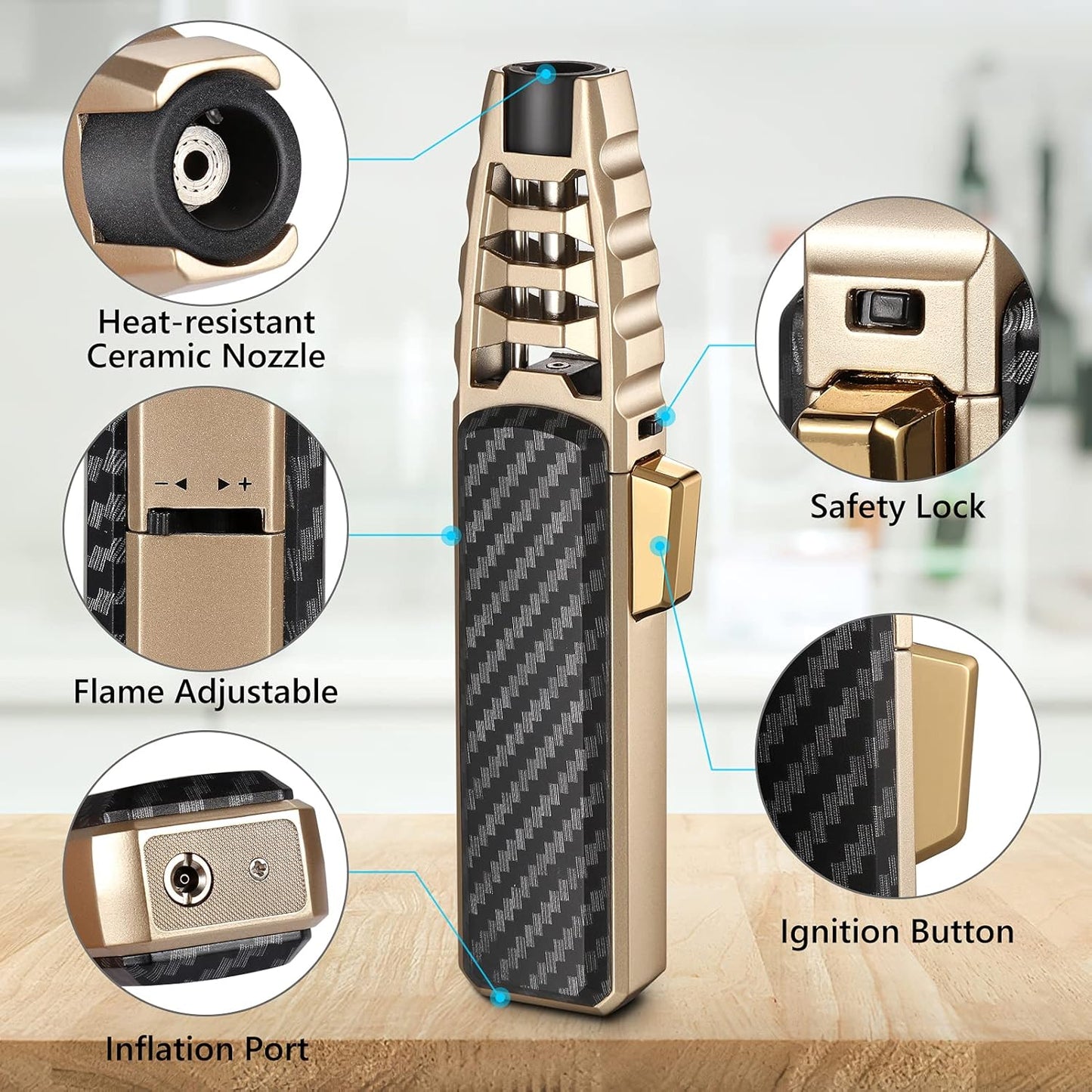 Advanced Dual Flame Lighter – Strong Plasma Torch