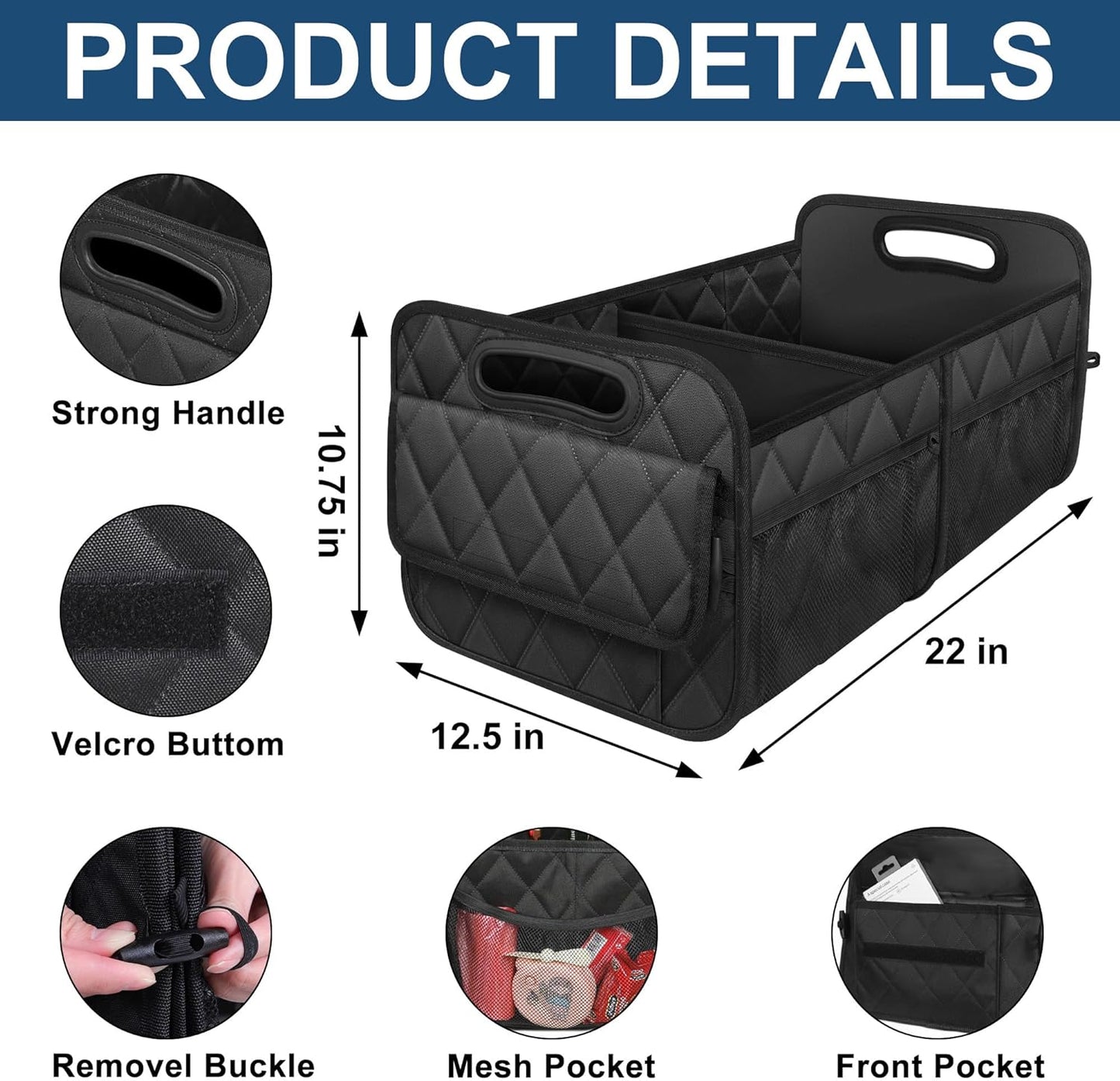 Compact Car Cargo Storage Box