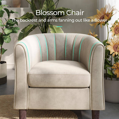 Comfortable Armchair with Storage Stool