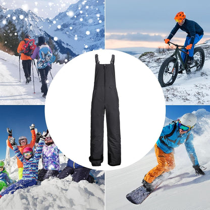 Warm Waterproof Snow Pants Bibs
