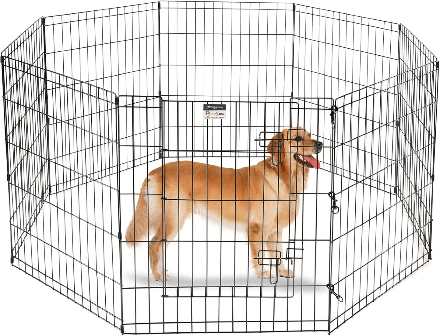 Large 8 Panel Pet Play Yard Enclosure - Pexav