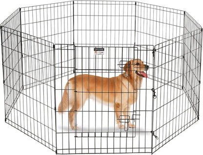 Large 8 Panel Pet Play Yard Enclosure - Pexav