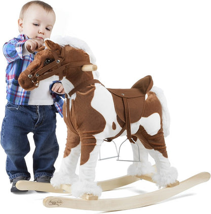 Classic Wooden Rocking Horse For Kids - Pexav