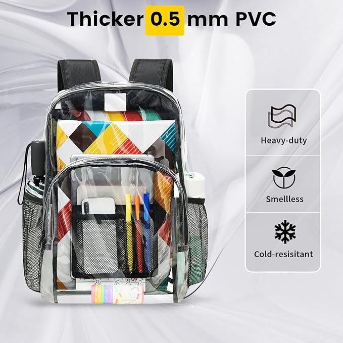 Tough Transparent School Backpack