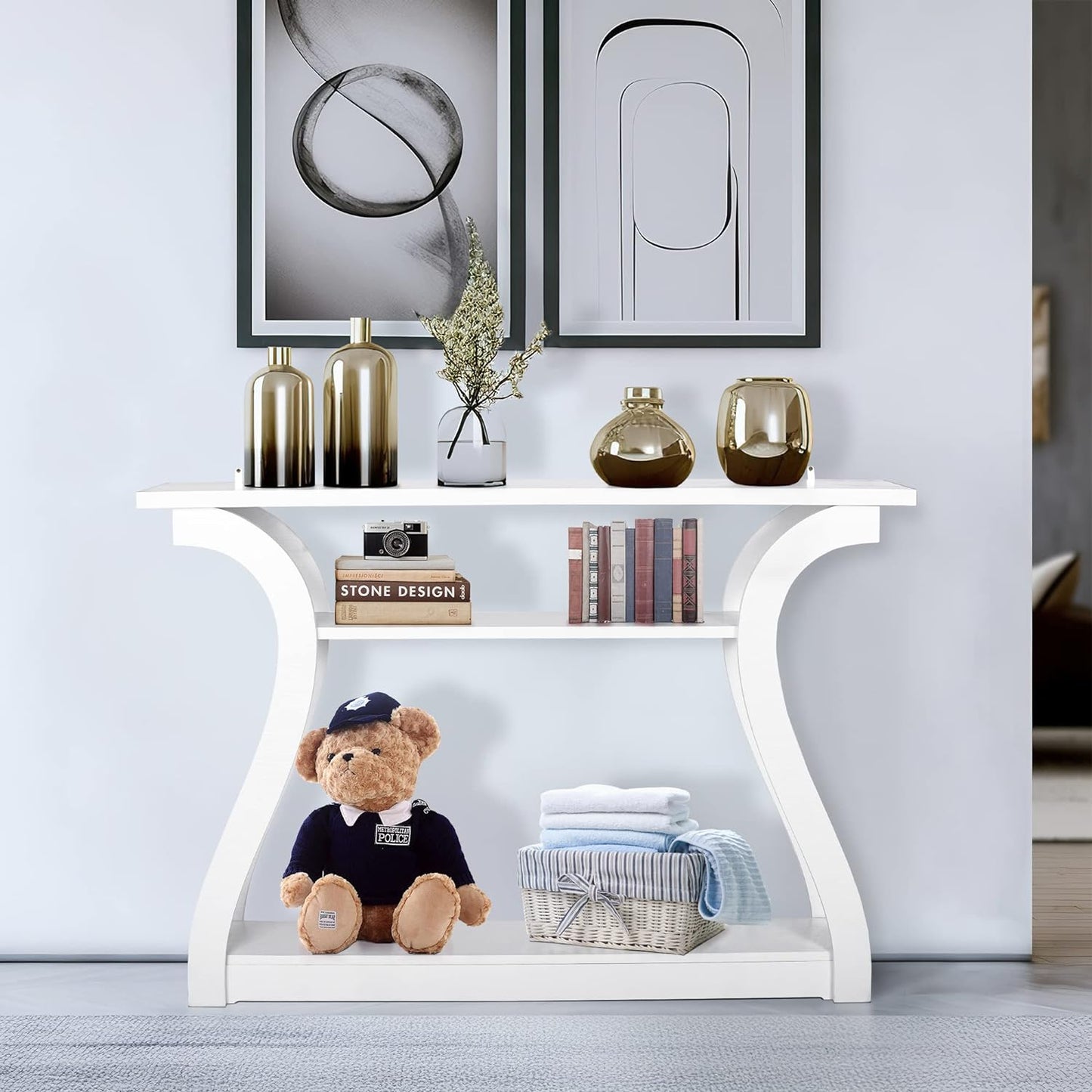 Slim Entryway Table for Living Room and Hall