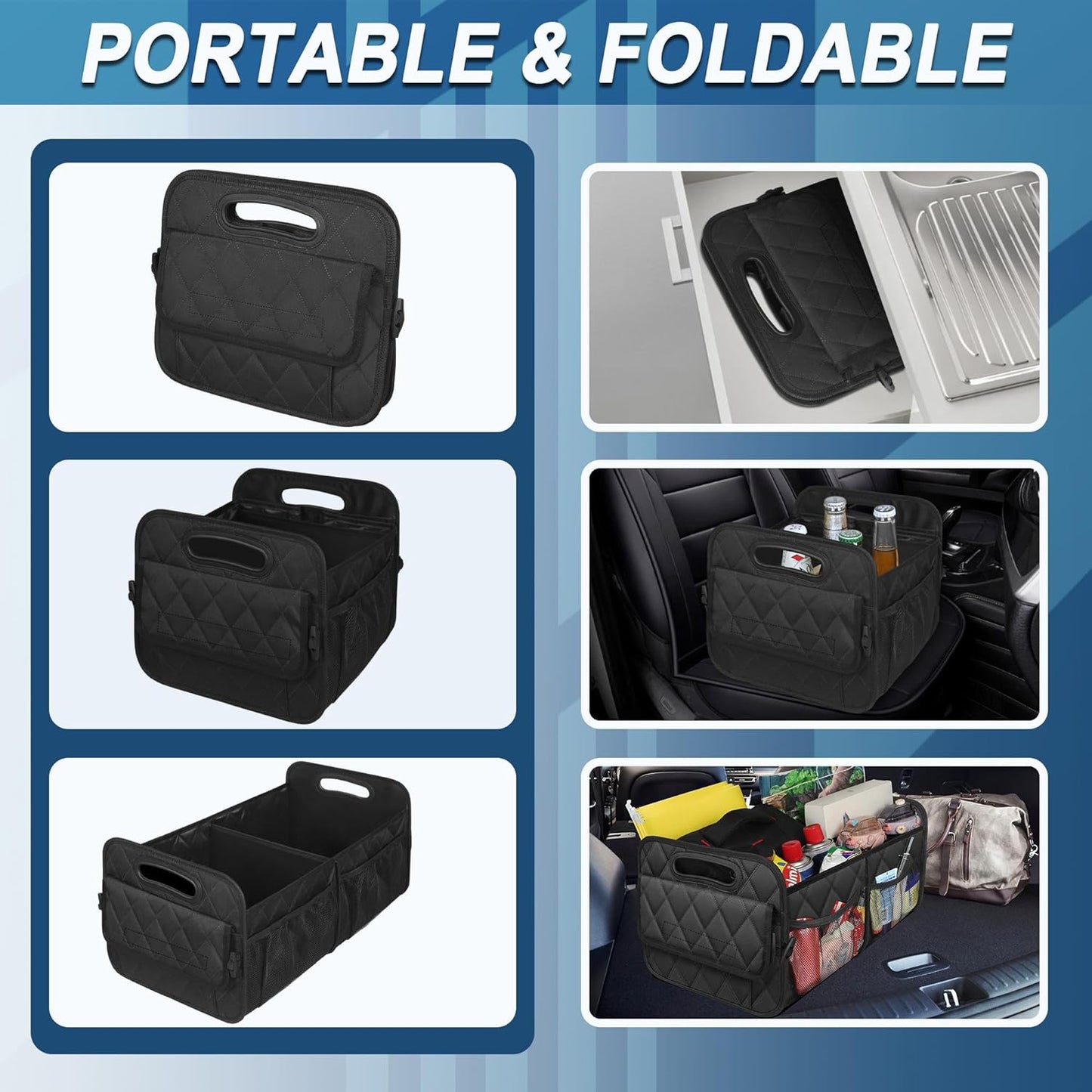 Compact Car Cargo Storage Box