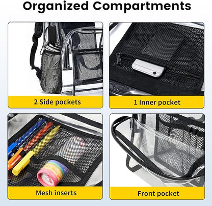 Tough Transparent School Backpack